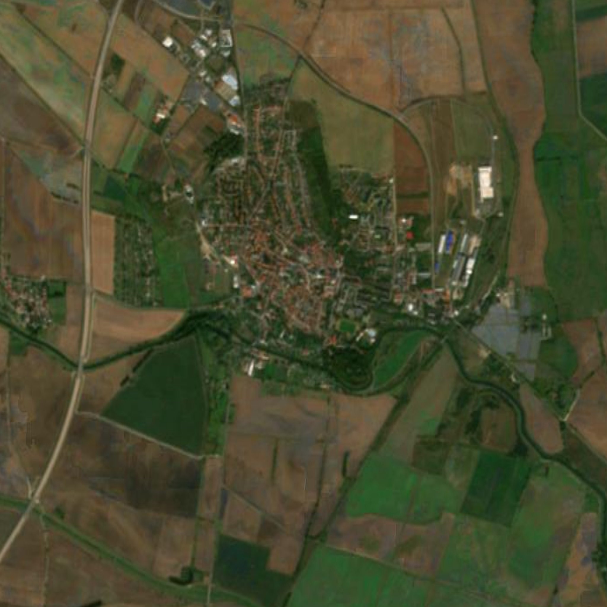 Satellitenbild Artern an der Unstrut